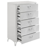 Buckley - 5 Drawer Chest - Gloss White