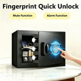 Home Safe, Fingerprint & Digital Keypad Lock, Security Cabinet