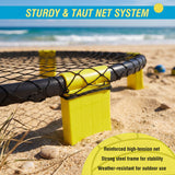 Outdoor Roundnet Game Set With 2 Balls, Sturdy Net And Carry Bag