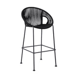 Acapulco - Indoor Outdoor Steel Bar Stool With Rope Set