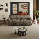 Luxuriously Comfortable Cloud Couch With Elegant Rolled Arms & Pleated Skirt Design