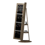 Swivel Jewelry Cabinet With Full Length Mirror