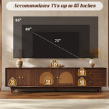 TV Stand With For 85" TVs - Walnut