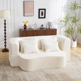 Modern Floor Sofa With 4 Pillows