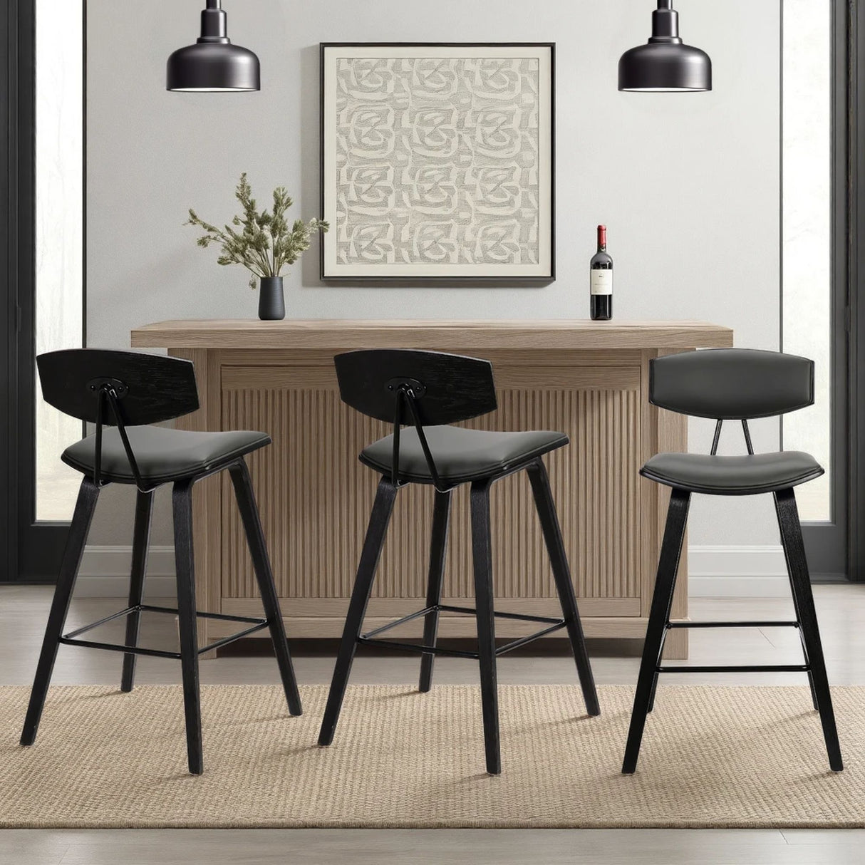 Fox - Mid-Century Modern Bar Stool