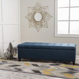 Upholstered Storage Ottoman Bench, Foot Rest For Bedroom