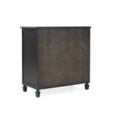 Newell - Cane 3 Drawer Dresser - Dark Gray