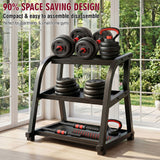 Adjustable Dumbbell Set, 4 In 1 Convertible Weights