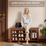 Multi Functional Double Layer Shoe Stool