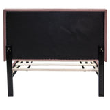 Bed With Channel Tufted Adjustable Headboard