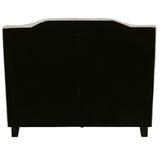 Modern Bed Frame With Tufted Upholstered Headboard