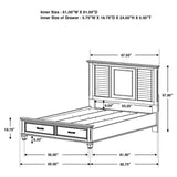 Lockeford - 4 Piece Queen Size Bedroom Set With Coordinated Mirror - White