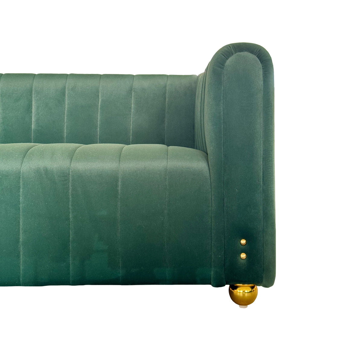 Sofa With Vertical Stripes With Accents