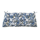 Outdoor Bench Cushions With Secure Tie Down Straps - Blue / Multi