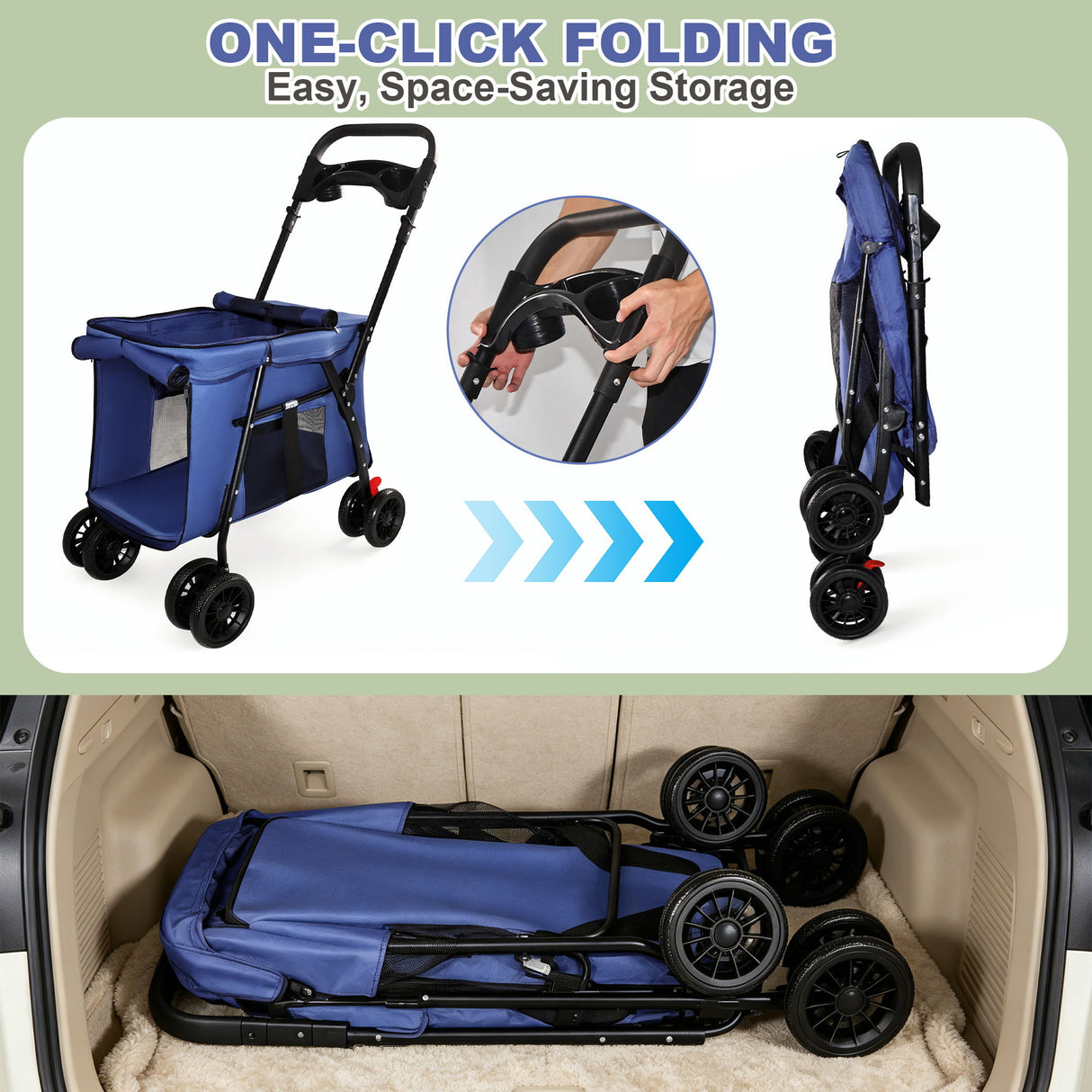 Pet Stroller For Small / Medium Pets