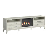 Westland - 4 Piece Entertainment Unit With 82" TV Console - Almond