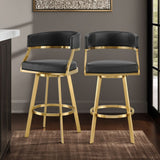 Saturn - Bar Height Bar Stool - Gold