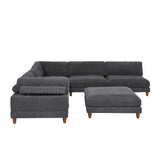 Modern Modular Sectional With Adjustable Back Support