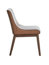 Ginny - Boucle Velvet Side Chair (Set of 2) - Walnut - Chair Sets - Alpine Outlets