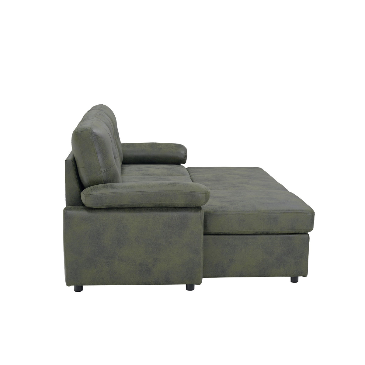 Convertible Sectional Sofa Bed With Pull Out Sleeper And Storage