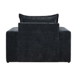 Upholstered Accent Chair With Wide Armrests And Ergonomic Back Support