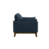 Loveseat With Flared Legs - Blue