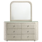 Santiago - 6 Drawer Dresser With Mirror - Ivory