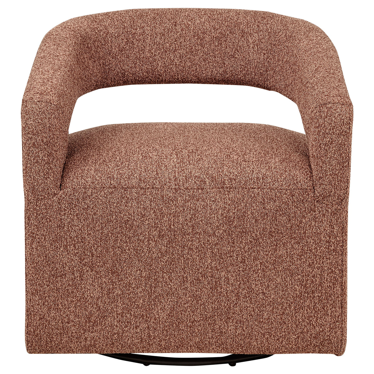Brillia - Swivel Accent Chair - Burgundy