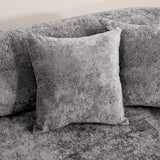 3 Seater Sofa With Built In Pet Bed Nook, Curved Design And 2 Throw Pillows