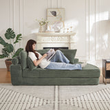 Semi Circular 2 In 1 Sofa Bed With Neck Pillow