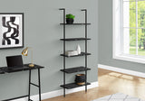 Bookshelf, Bookcase, Etagere, Ladder, 5 Tier, For Office, Marble Look Contemporary & Modern - Etageres - Alpine Outlets