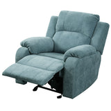 Upholstered Manual Recliner Chair With 3 Adjustable Backrest Positions