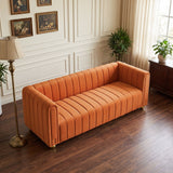 Sofa With Vertical Stripes & Accents