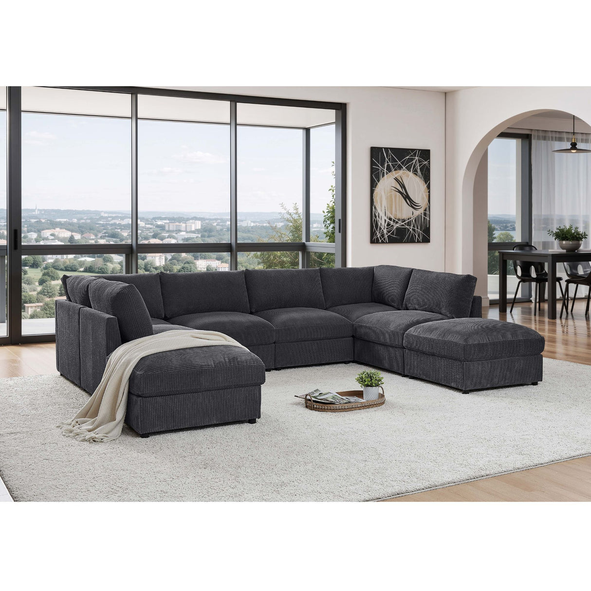 Modular Sectional With Custom Configuration