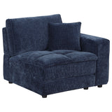 Azure - 6 Piece Upholstered Modular Sectional Sofa - Blue