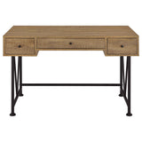 Vellun - 3 Drawer Writing Desk - Mango Color