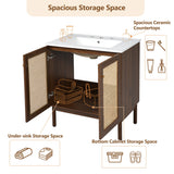 Bathroom Vanity Cabinet With Doors, Soft Close Design