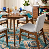 Gusto - Dining Chair (Set of 2) - Brown / Light Gray