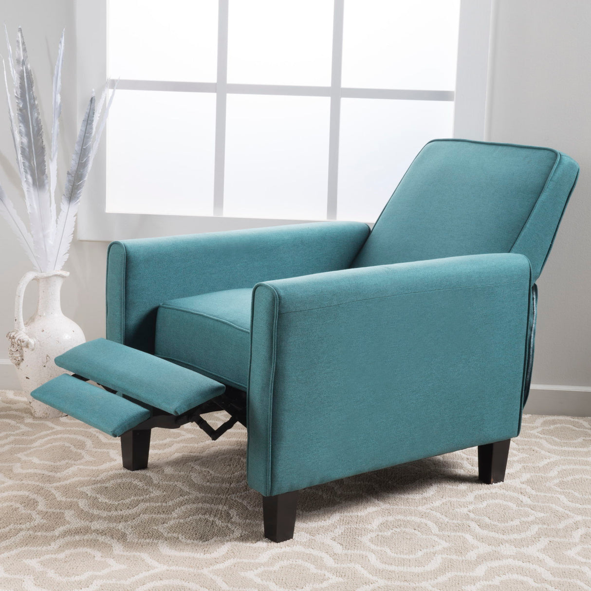 Upholstered Push Back Recliner Chair For Living Room
