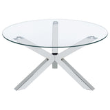 Round Top Coffee Table - Chrome