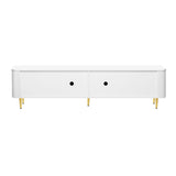 TV Stand For TVs, Media Console With 4 Spacious Cabinets For Living Room