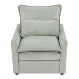 Modern Single Seat Accent Chair With Side Storage Pockets