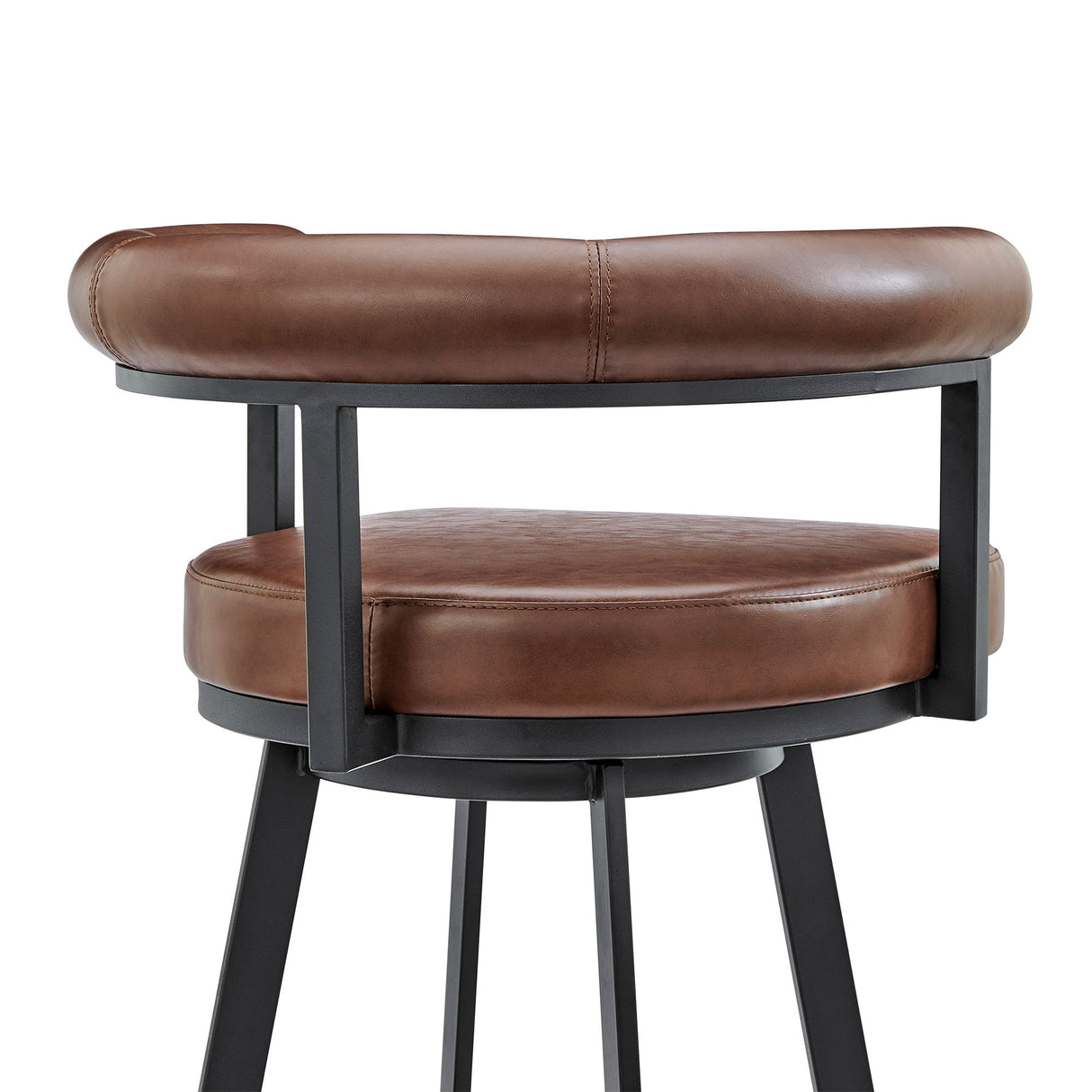 Nolagam - Swivel Bar Stool - Black Metal