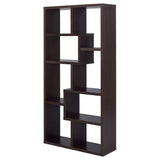 8 Shelf Geometric Bookcase