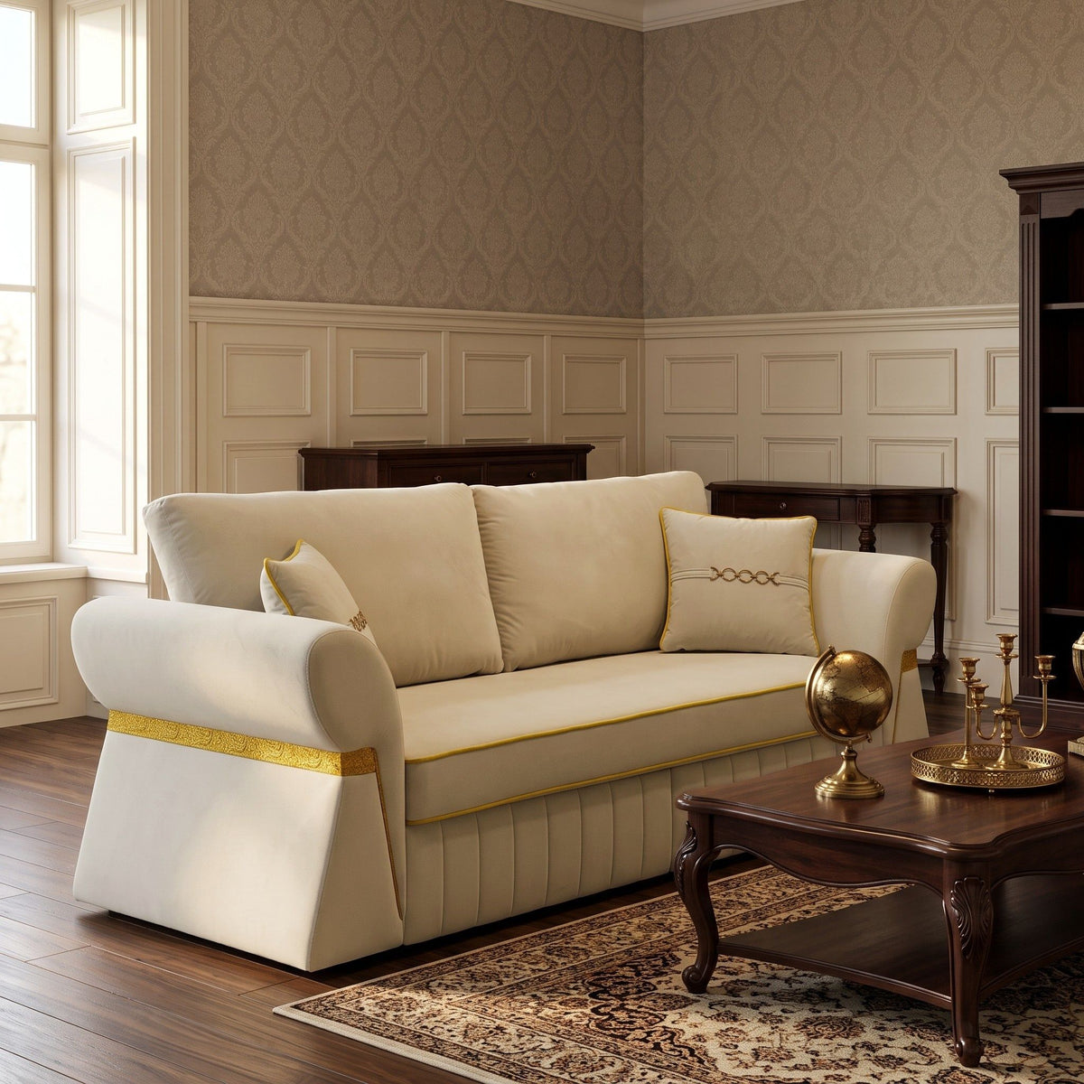 3 Seater Sofa & Pocket Coils And Foam Cushion