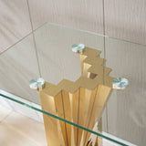 Table With Twisted Fan Shaped Legs