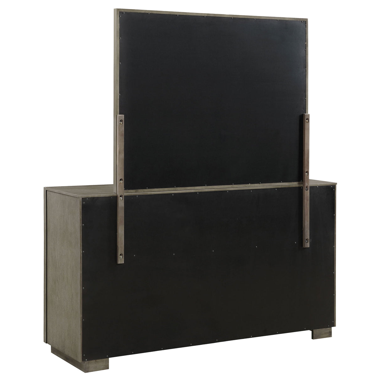 Prescott - 8 Drawer Dresser With Mirror - Brown