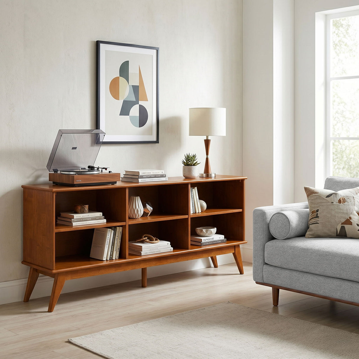 Draper - Handcrafted Low Bookcase