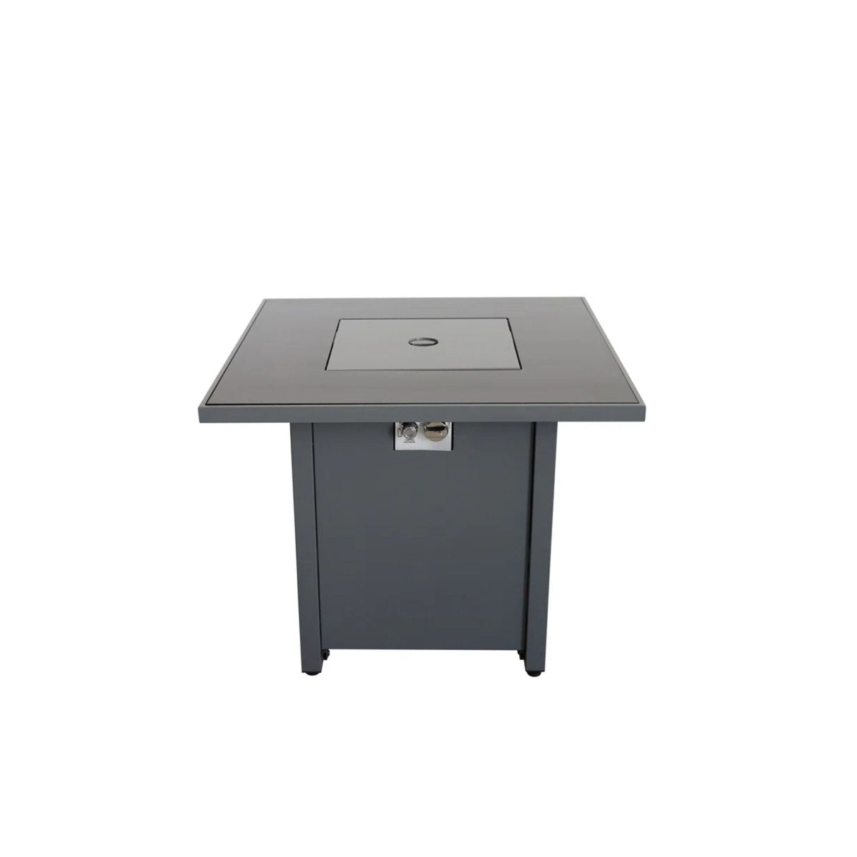 Fire Pit Table Outdoor Heater Propane Gas Burner Steel 30x25in