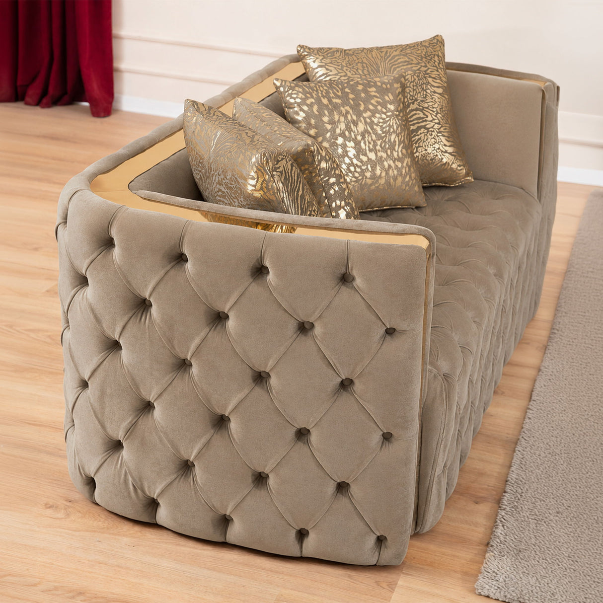 Naomi - Button Tufted Loveseat
